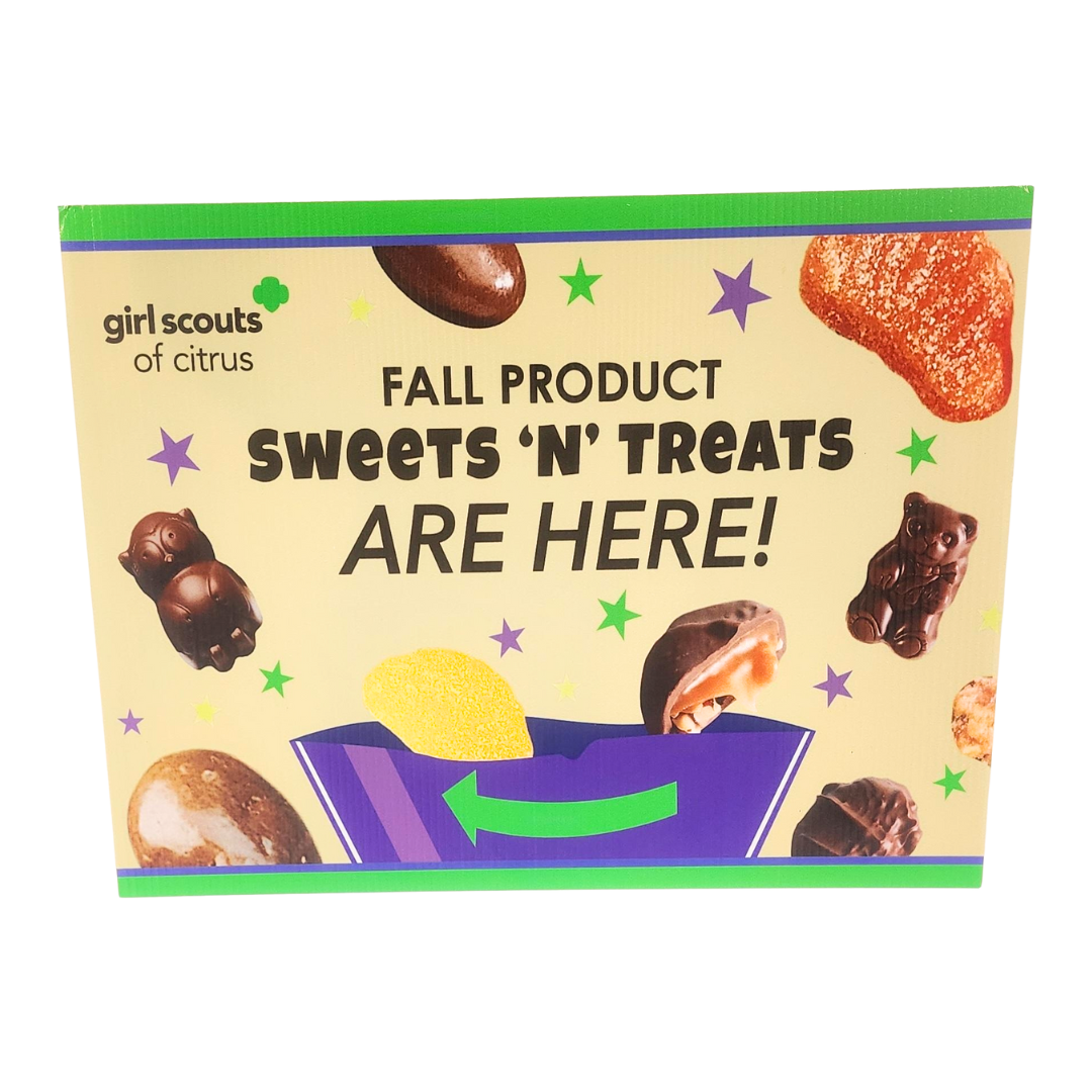 Fall Product Sweets 'N' Treats Yard Sign